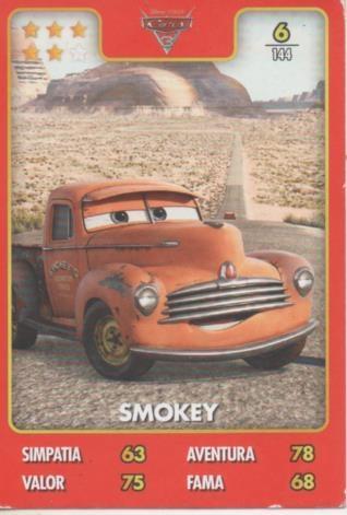 Cromo E001391: Trading Cards. Disney. Pixar. Cars nº 6, Smokey