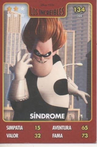 Cromo E001381: Trading Cards. Disney.Pixar. Los Increibles nº 134, Síndrome