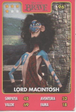 Cromo E001374: Trading Cards. Disney. Pixar. Brave nº 96. Lord Mancintosh