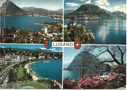 POSTAL L02248: Vistas de Lugano