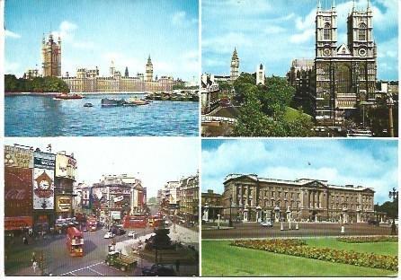 POSTAL L02258: Vistas varias de Londres