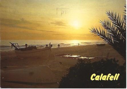 POSTAL L02270: Puesta de sol en Calafell