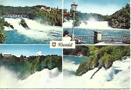 POSTAL L02244: Vistas de Rheinfall