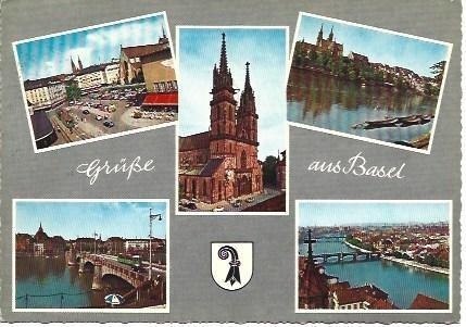 POSTAL L02235: Grusse aus Basel