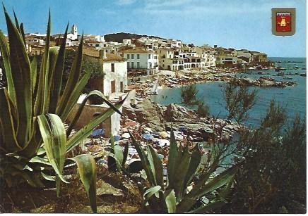 POSTAL L02301: Vista general de Calella de Palafrugell