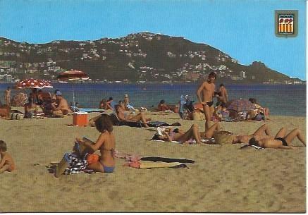 POSTAL L02131: Playa Rastrillo de Roses