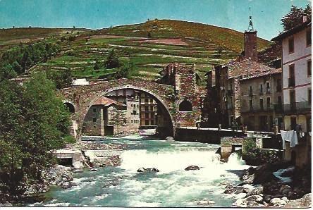 POSTAL L02136: Camprodo. Puente romanico