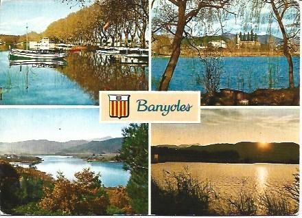 POSTAL L02138: Vistas varias de Banyoles