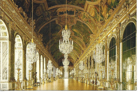 POSTAL L02085: Galeria de los Espejos en Versalles