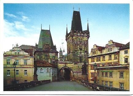 POSTAL L02191: Detalle de edificio de Praga