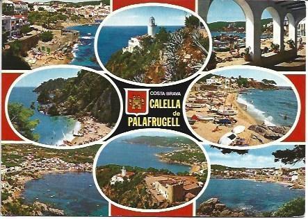 POSTAL L02159: Fotografias de Calella de Palafrugell