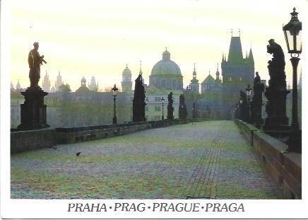 POSTAL L02163: Puente en Praga