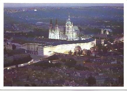 POSTAL L02167: Vista aerea del Castillo de Praga