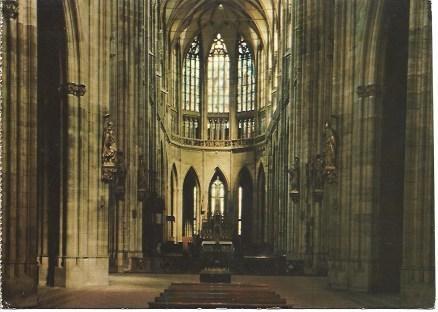 POSTAL L02169: Interior de la Catedral de Praga