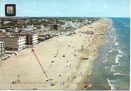 POSTAL L02347: Vista aerea de Castelldefels