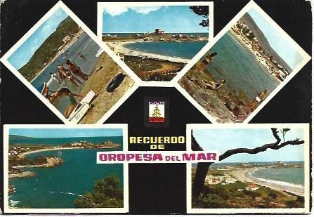 POSTAL L02536: Recuerdo de Oropesa del Mar