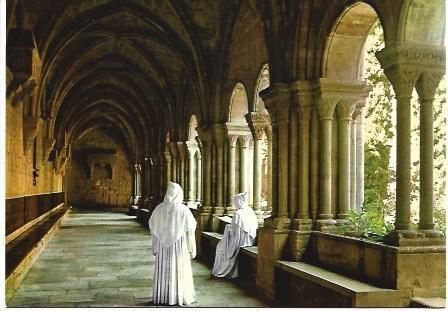 POSTAL L02495: Vista parcial del monasterio de Poblet