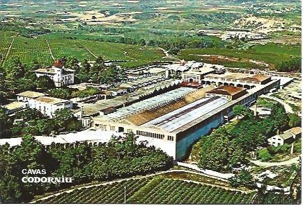 POSTAL L02514: Vista aerea de Cavas Codorniu