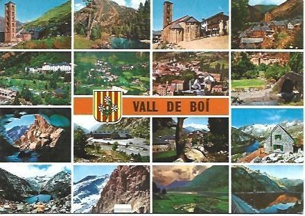 POSTAL L02486: Valle de Boi en los Pirineos