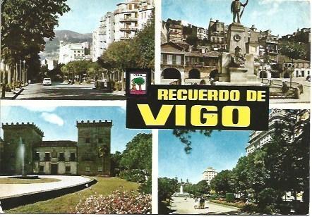 POSTAL L02560: Recuerdo de Vigo
