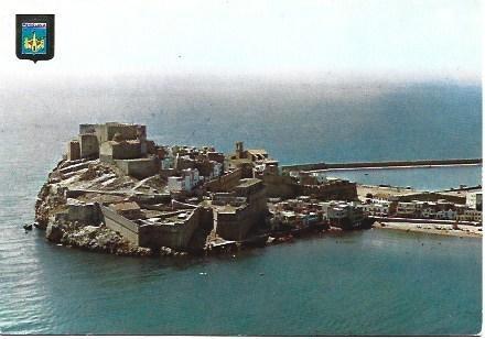 POSTAL L02569: Vista aerea de Peñiscola