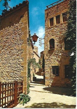 POSTAL L02355: Calles tipicas de Pals, Girona