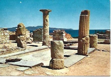 POSTAL L02358: Atrio de casa romana en Empuries