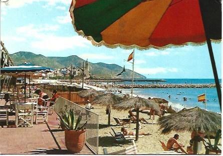 POSTAL L02453: Playa Club de Mar en Sitges