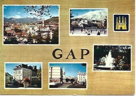 POSTAL L02472: Villa de Gap. Francia