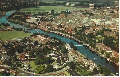 POSTAL L02076: Vista aerea de Chester
