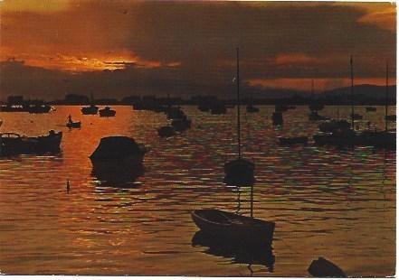POSTAL L01729: Anochecer en la Costa Brava
