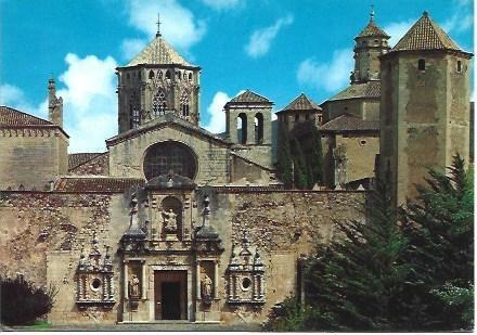POSTAL L01737: Fachada de la iglesia del Monasterio de Poblet