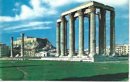 POSTAL L01798: Templo de Zeus Olimpico en Atenas