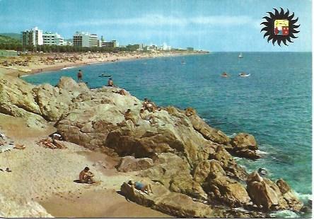 POSTAL L01770: Playas de Calella, Barcelona