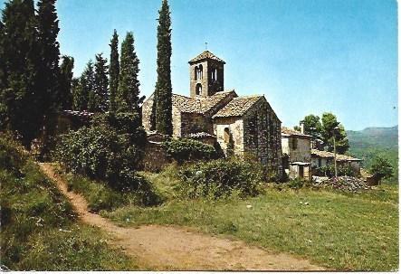 POSTAL L01753: Iglesia de Sant Sebastia de Montmajor en Caldes de Montbui
