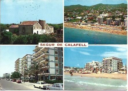 POSTAL L01582: Aspectos de Segur de Calafell, Tarragona