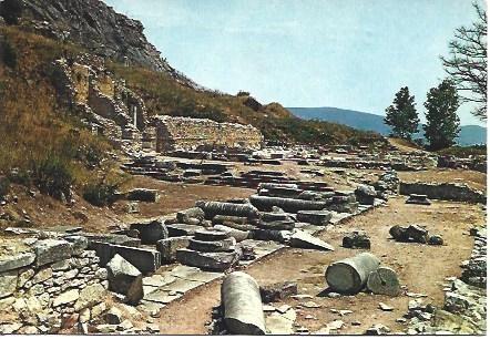 POSTAL L01590: Basilica paleocristiana de Filipos. Grecia