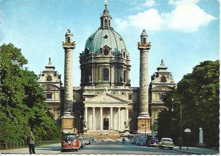 POSTAL L01600: Catedral de San Carlos en Viena