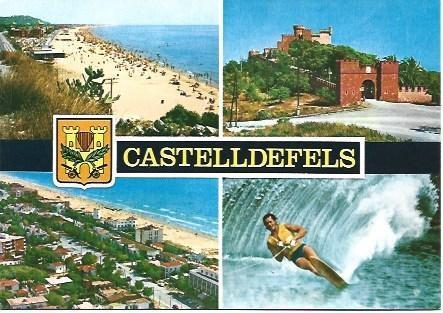 POSTAL L01556: Aspectos de Castelldefels. Barcelona