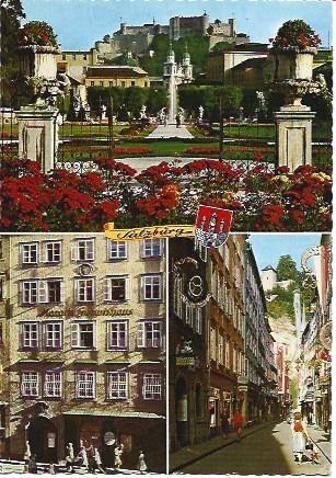 POSTAL L01648: Edificios de Salzburgo, Austria