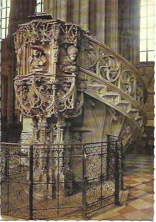 POSTAL L01651: Interior de la iglesia de San Esteban en Viena