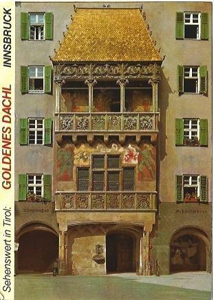 POSTAL L01652: Goldenes Dachl en Insbruch