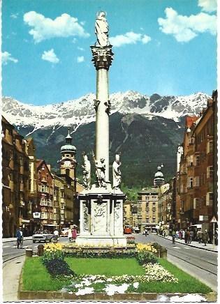 POSTAL L01654: Columna de Santa Ana en Innsbruck, Austria