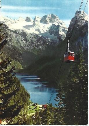 POSTAL L01658: Teleferico en Gosau See