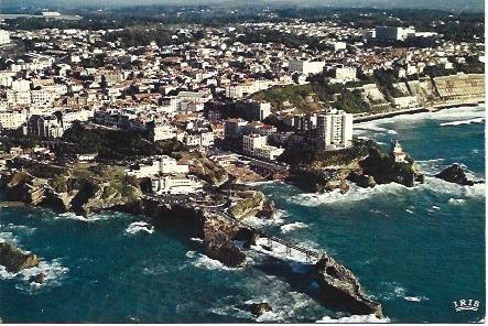 POSTAL L01977: Vista aerea de Biarritz, Francia