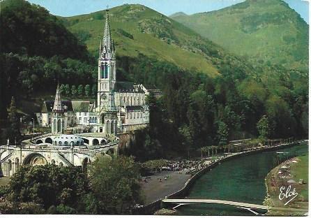 POSTAL L01984: Lourdes. Vista general