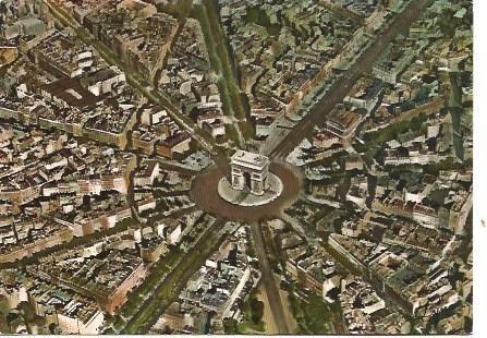 POSTAL L01993: Vista aerea del centro de Paris