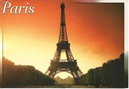 POSTAL L01999: Amanecer en la Torre Eiffel