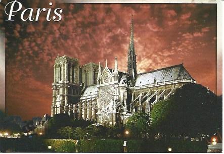 POSTAL L02002: Lado sur de Notre Dame de Paris