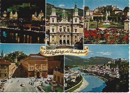 POSTAL L01950: Salzburgo, edificios